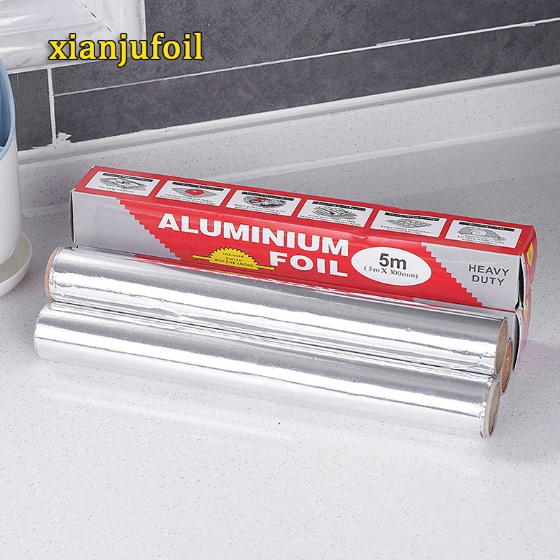 Household 8011 Aluminum Foil Roll for Food Packaging Cooking Frozen Barbecue