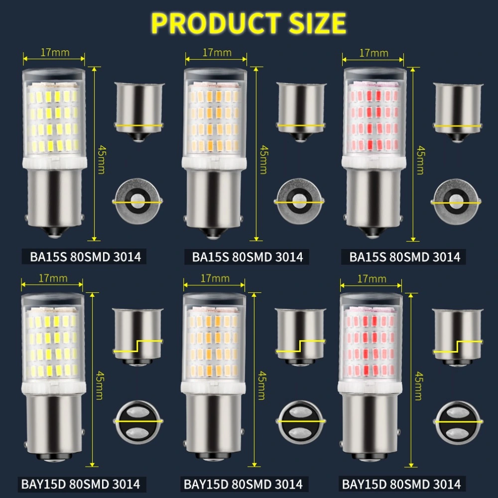 LED BA15S P21W LED 1156 1157 3014 80SMD BAY15d LED Glühlampe Auto Blinkleuchte DRL Reserve Lampen Auto Brake Licht