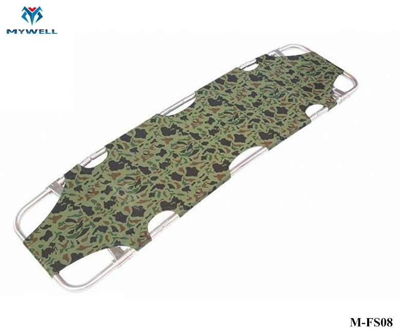 M-Fs08 4 Folding Aluminum Alloy Foldaway First Aid Aluminium Folding Stretcher