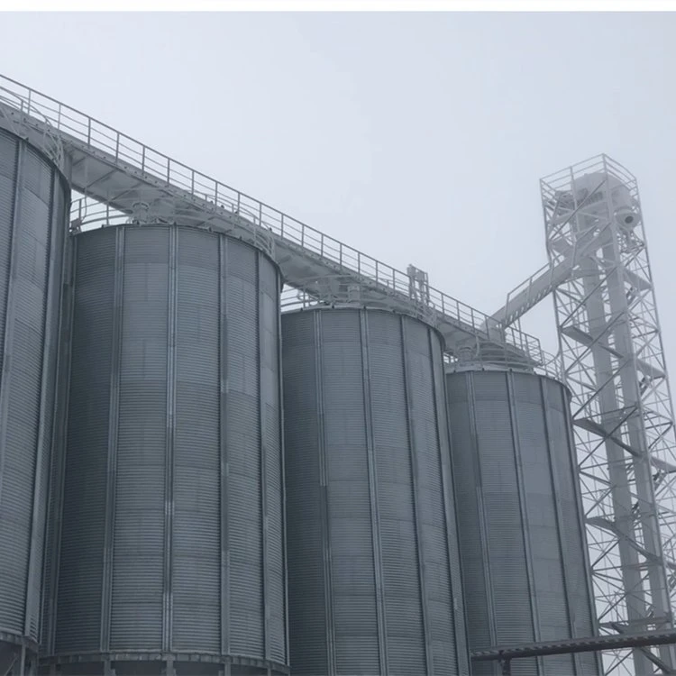 100 200 500 1000 1500 Ton Feed Seed Cereal Grain Storage Steel Silo Assembly Galvanized Grain Storage Steel Silo for Sale