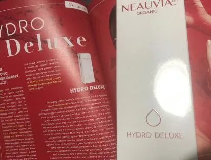شعار Nauvia Filler LIPs Skin Booster قبل وبعد الصورة علاج عضوي بهيدرو 2*1 مل للعناية بالبشرة علاج مسقي 18 ملغ/مليلتر من النقاء العالي حمض هيالورونيك
