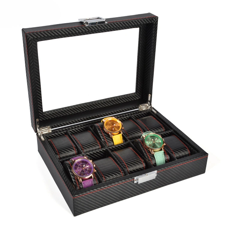 High Quality PU Leather Watch Packing Box Watch Outdoor Suitcase Display