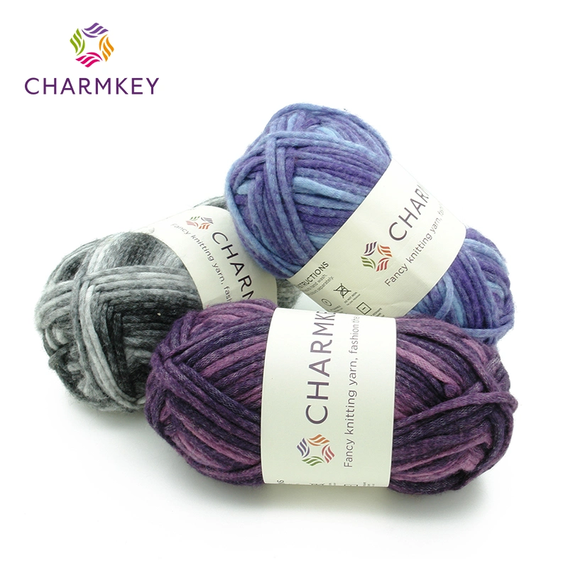 Amazon Hot Sell Soft Chunky Merino Wool Yarn Blended Yarn Acrylic Nylon Wool for Knitting