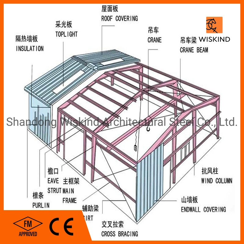 Prefab Steel Structure Space Frame Construction for Warehouse Building