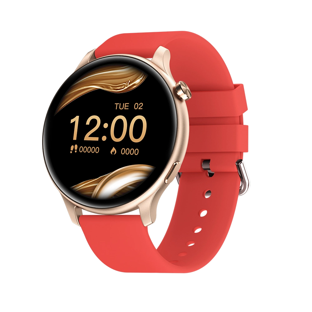 1.28 Inch Round Shape Ultra Thin Da Fit APP Rose Gold Reloj Inteligente Bracelet Smart Watch Phone