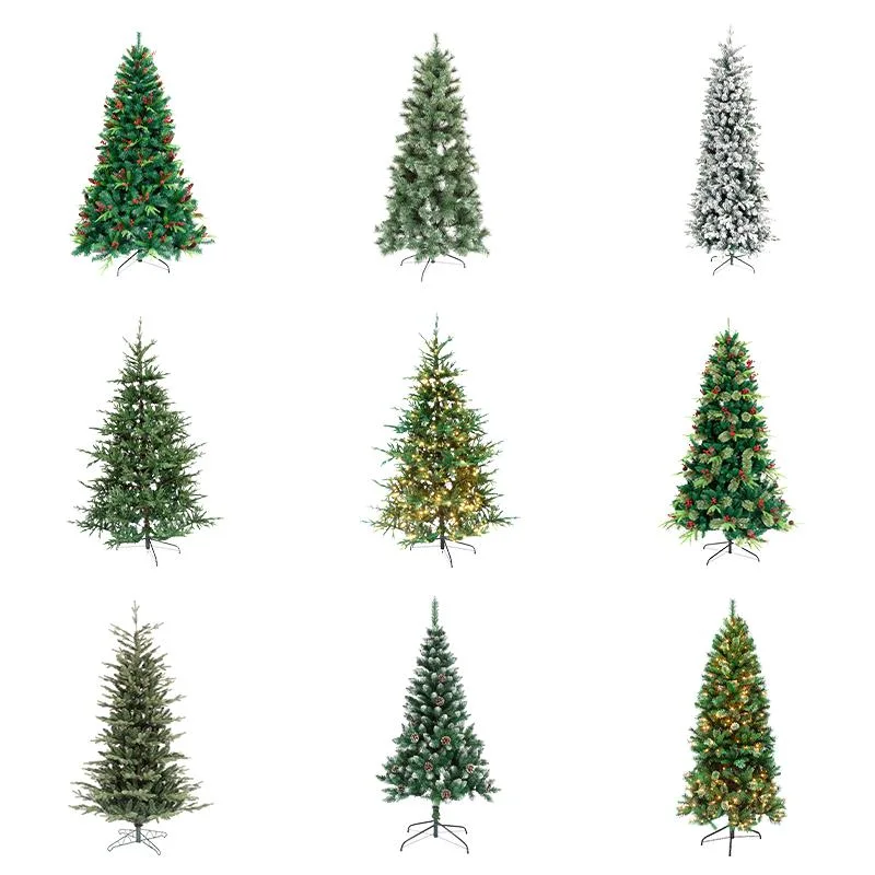 6,5ft Giant Outdoor&amp;Indoor realista Rosa decoración de Navidad Prelit Lighting Tree