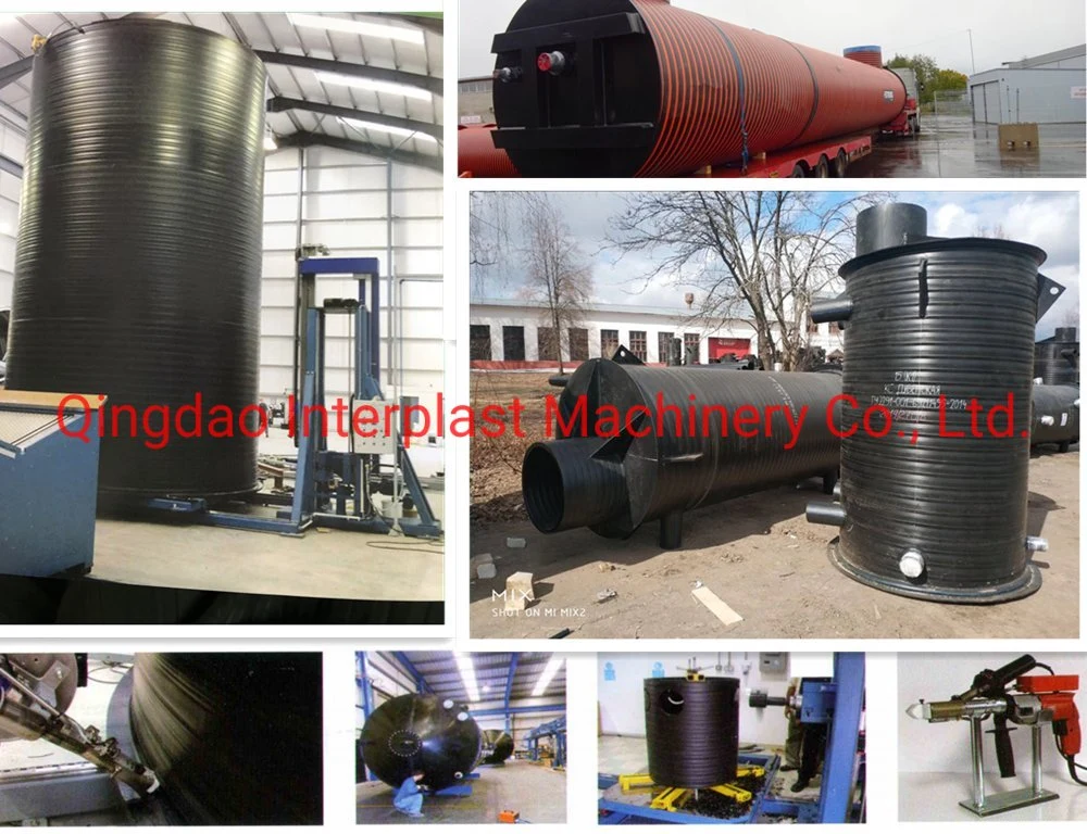 Plastic Double Plain Wall H Type Hollow Wall Winding Spiral Pipe Production Line