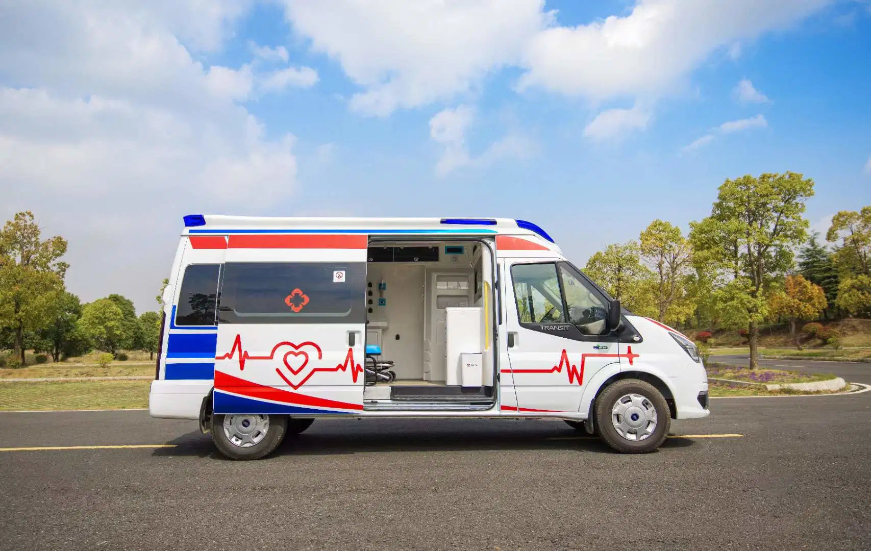 Mercedes Benz Jmc Ford de transfert du patient du moniteur d'ambulance Ward-Type ICU Medical voiture véhicule ambulance médicale