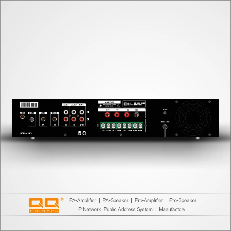 Sistema de sonido profesional de amplificador de difusión de alta potencia con USB/ Bluetooth