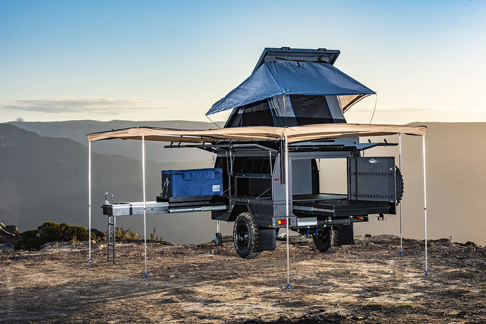 Ecocampor kleiner Wohnmobil Wohnwagen Offroad Wohnmobil Wohnwagen mit Küche Und Dachzelt zum Verkauf