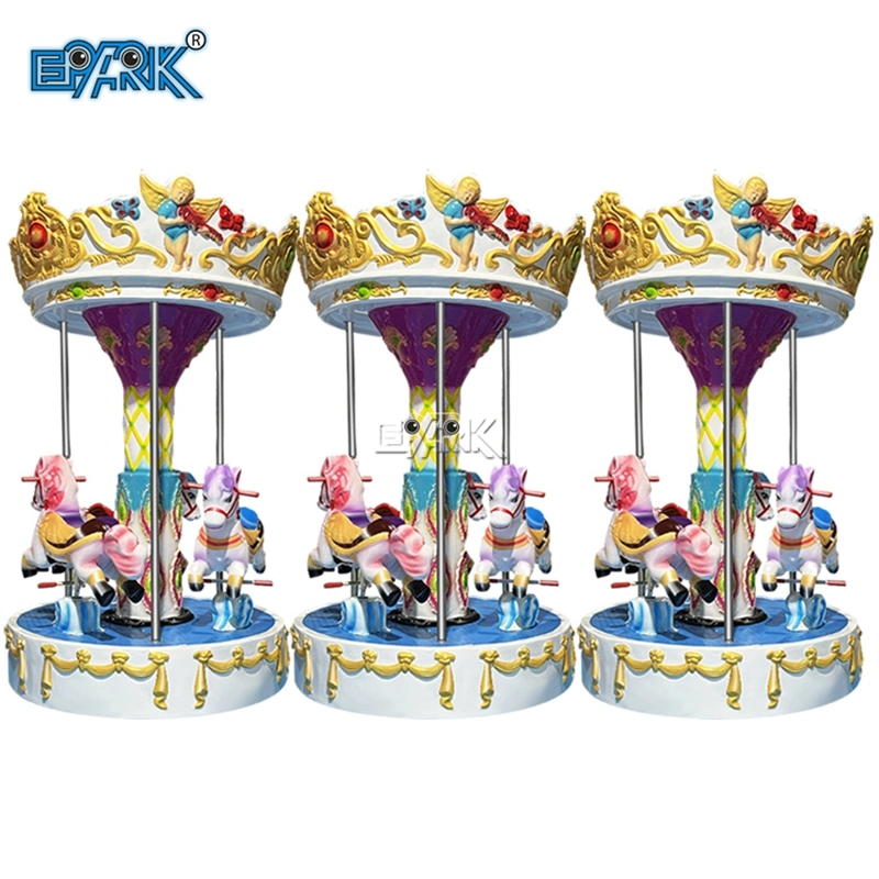 Hot Sale 3 Players Mini Amusement Carousel Horses Rides Carousel Marry Go Round Kiddie Ride