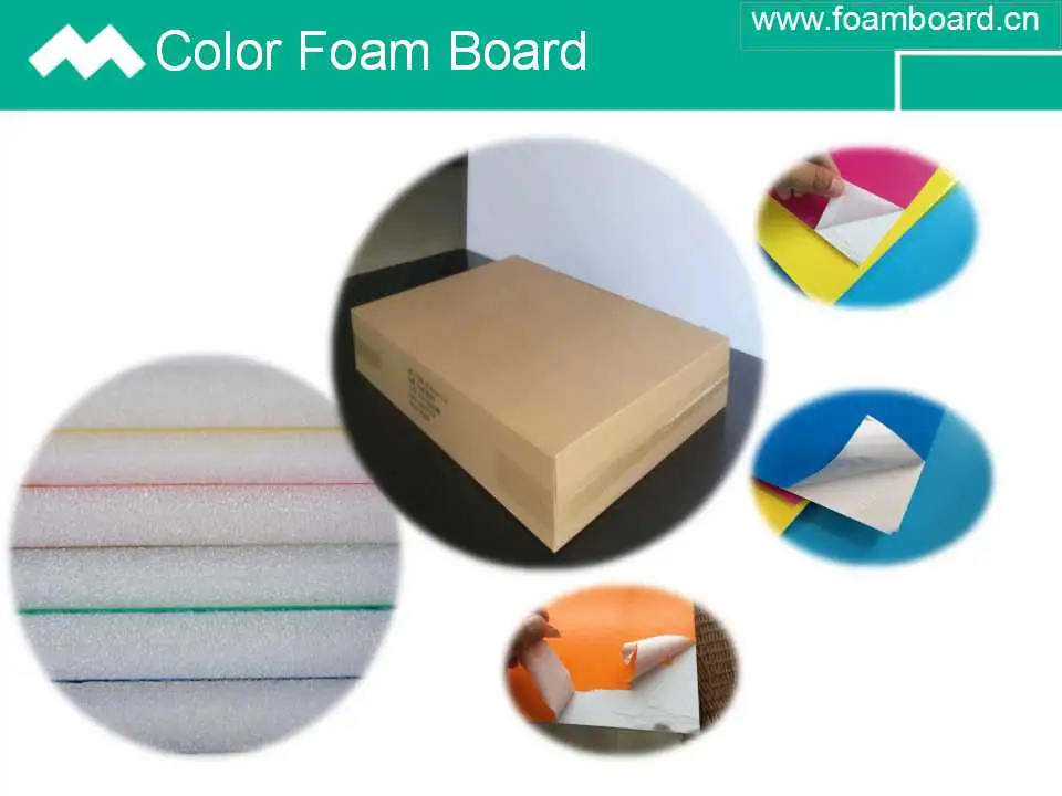 Colored Foam Board with 12 Colors Available