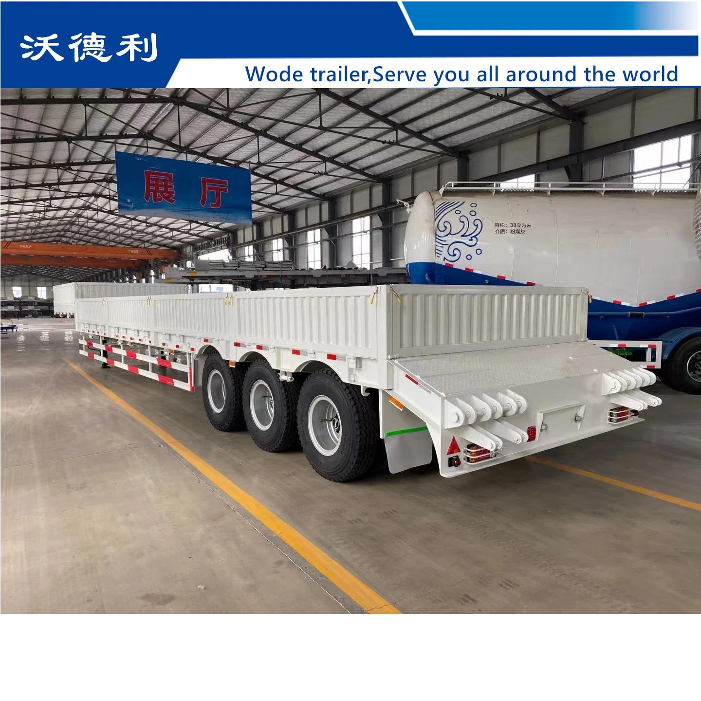 60t-100t Heavy Duty Gooseneck Low Flatbed Truck Semi Trailers