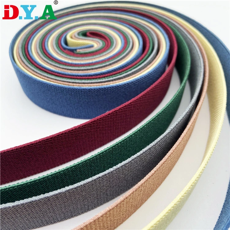 Custom Colorful 38mm 40mm Twill Woven Elastic Band for Clothes Waistband/Shoes Straps