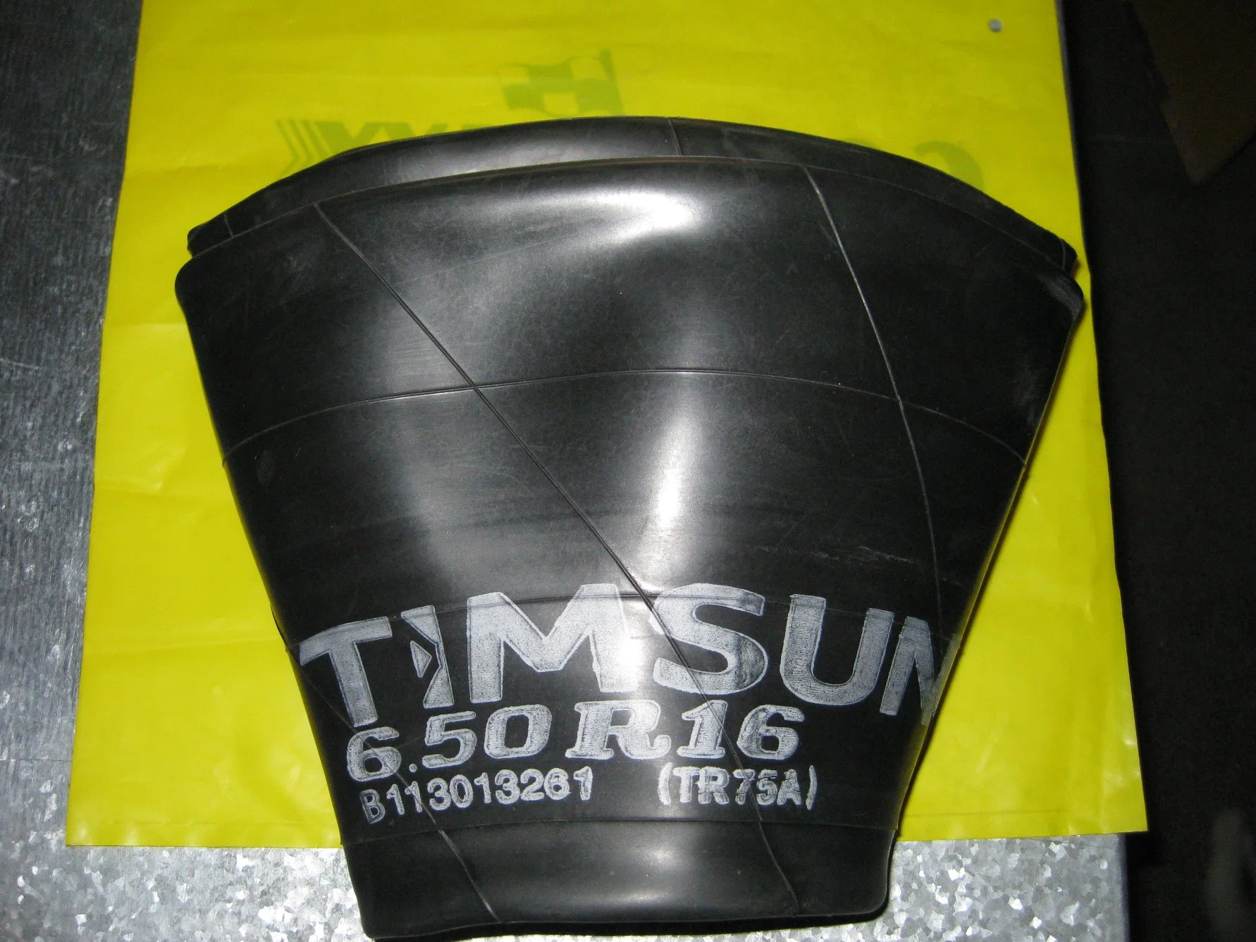 Timsun, tube de camion butyle, tube de voiture, résistance au traction de 10 MPa, certification ISO9001/IATF16949/JIS/E-MARK/DOT/INMETRO/BIS/SNI/CCC