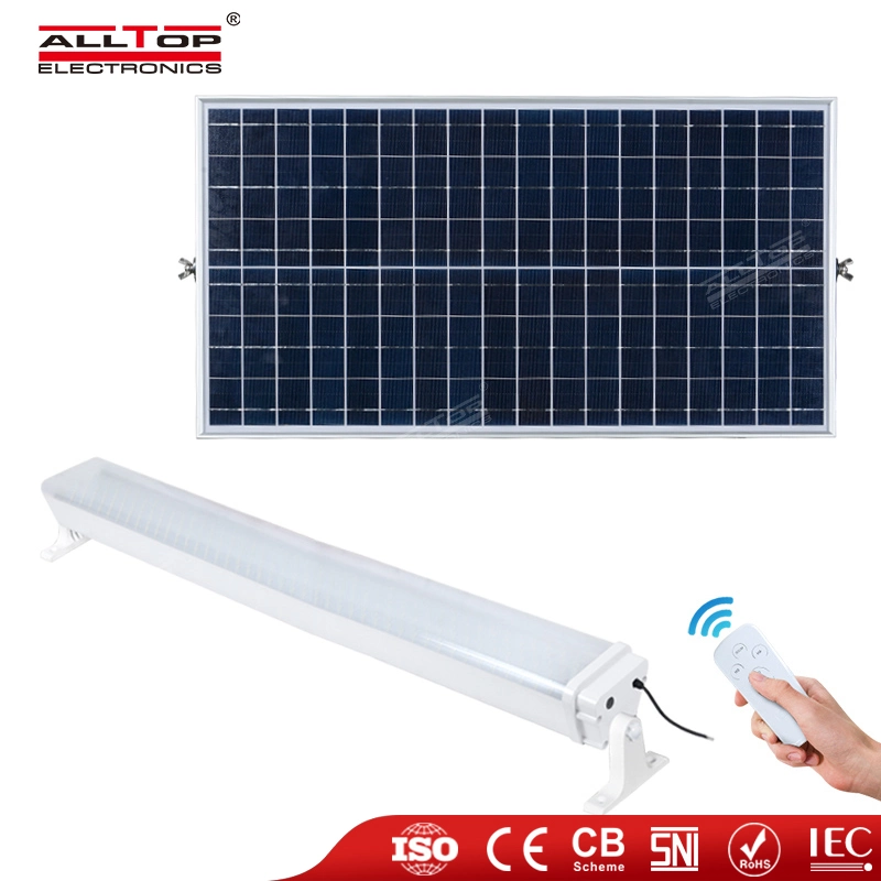 Alltop High quality/High cost performance  Outdoor IP65 Waterproof Manufacture Aluminum 20W 40W 60W 80W Solar LED Tri-Proof Lamp