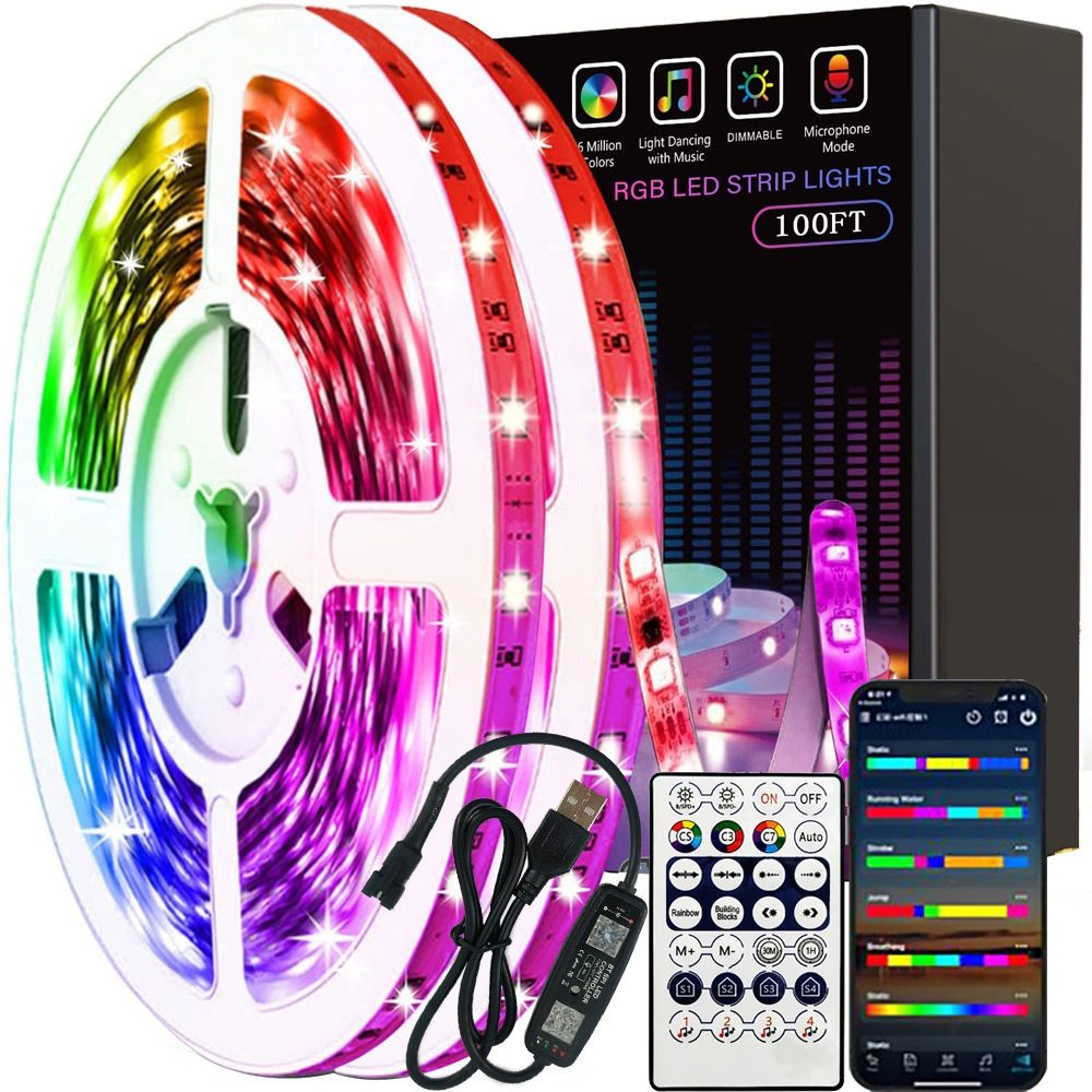 RGB5050 Bluetooth APP Control LED Strip Lights pour salon