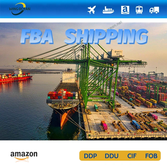 Envio profissional de despachantes de cargas marítimas da Amazon FBA da China para o. EUA/Canadá/Europa/México/Austrália