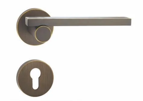 Elegent Series Antique Brass Bedroom Door Handles Vintage Silent Wooden Door Handle