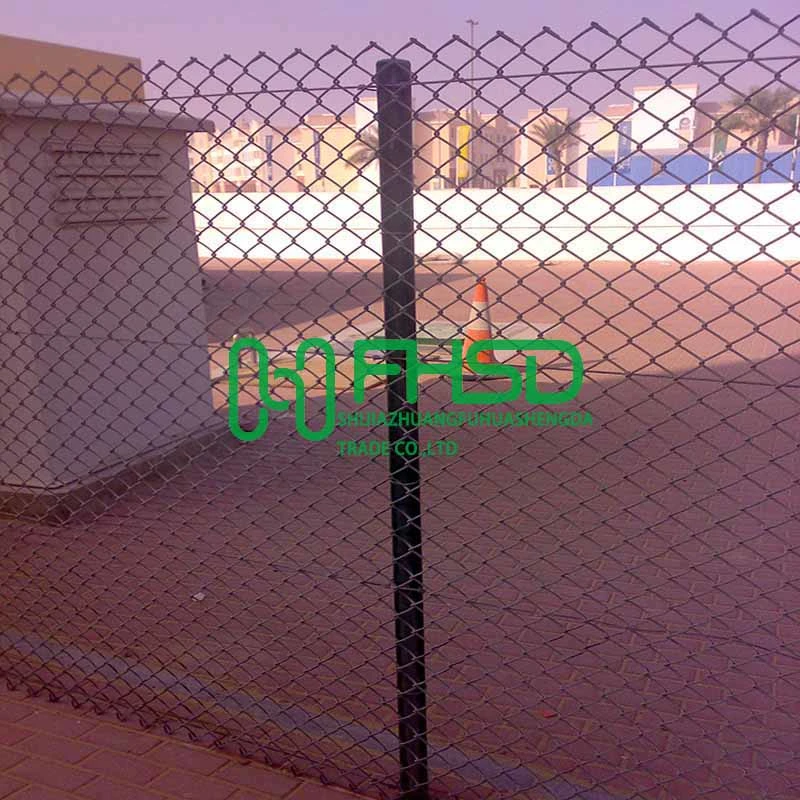 Galvanized PVC Coated Customize Chain Link Fence Gates, Chain Link Wire Mesh Fence