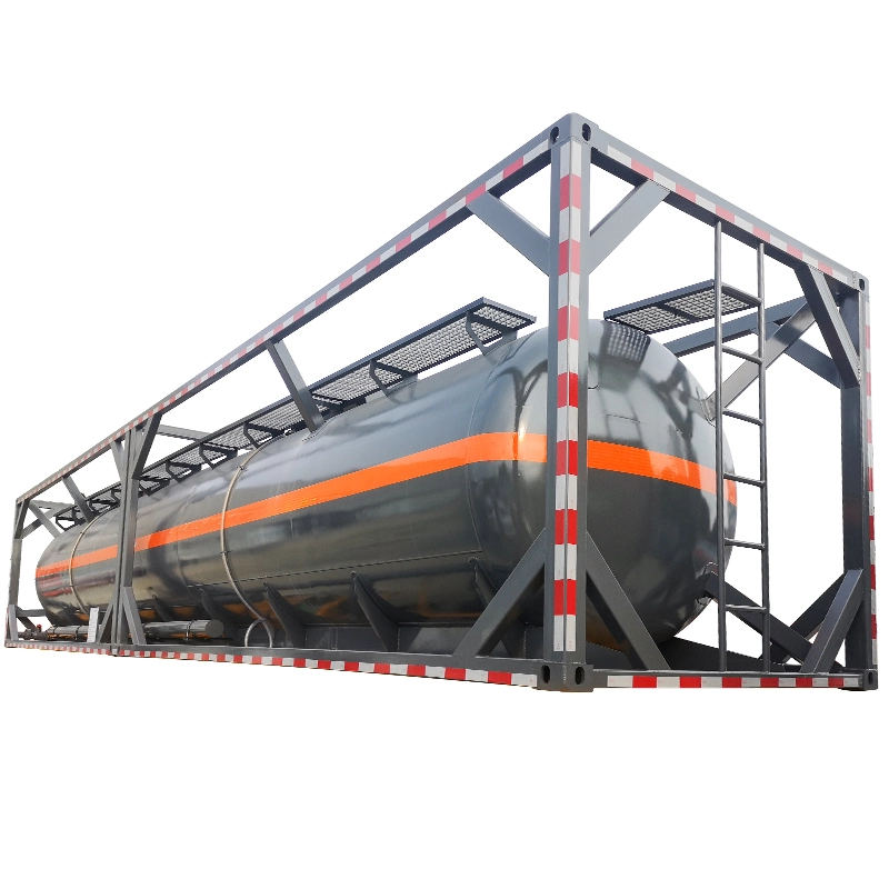 20FT 30FT 40FT ISO Standard T11 Chemical Liquid Fuel Suluric Nitrous Acid Storage HCl Transportable Tank Container