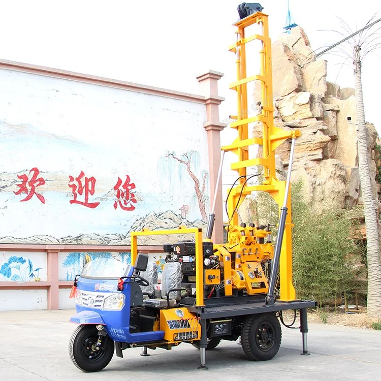 Geological Coring Drilling 160m Depth Tricycle Deep Well Rig