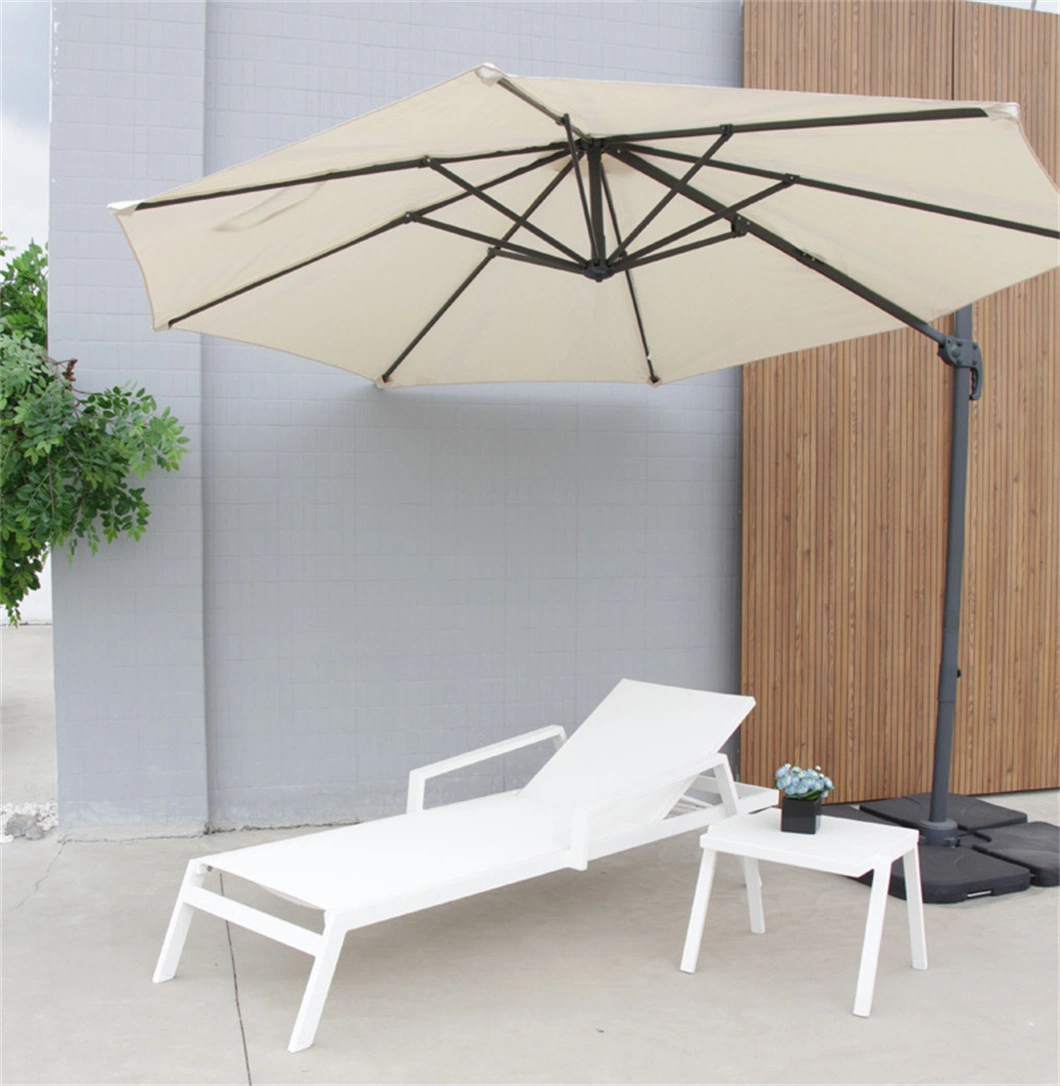 Chinese Modern Outdoor Garden Home Hotel Rattan Möbel Sonnenliege Daybed Lounge Mit Doppelschlafsofa