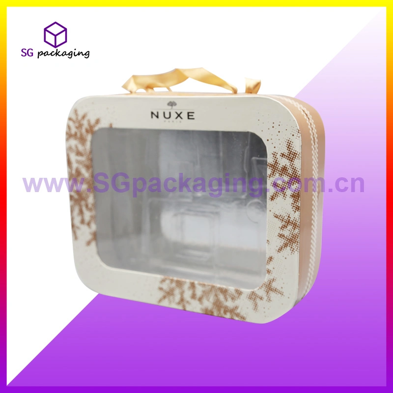 Cosmetic Hard Boxes with Blister Tray, Ribbon and Rope