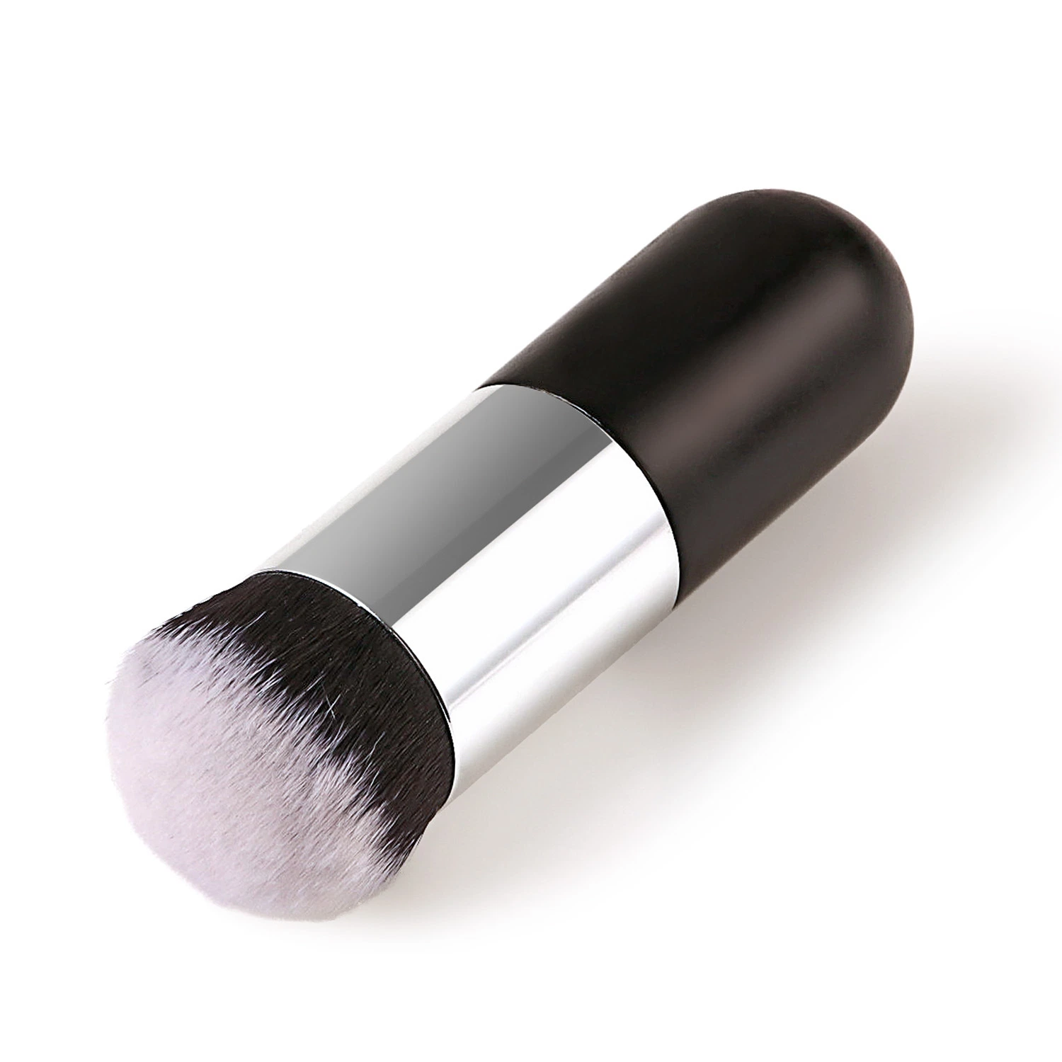 Einzelne Kleine Mollige Pier Kunststoff Griff Foundation Pinsel Beauty Tools