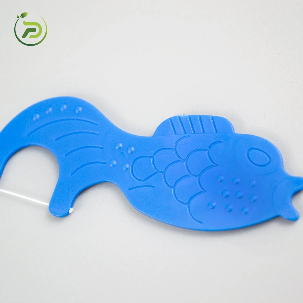 Organic Natural Dental Flosser Animal Shaped Child Dental Floss Picks