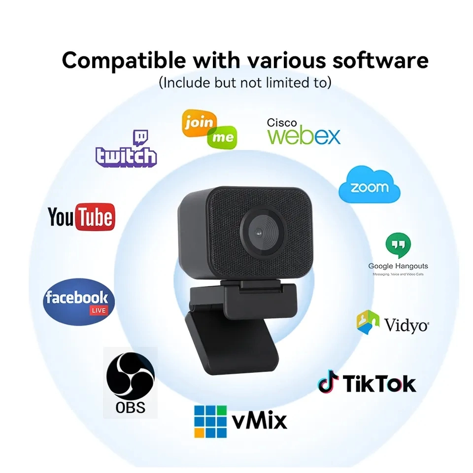 4K Live Streaming веб-камера USB Web цифровой системы видеонаблюдения в режиме реального времени вещания камеры
