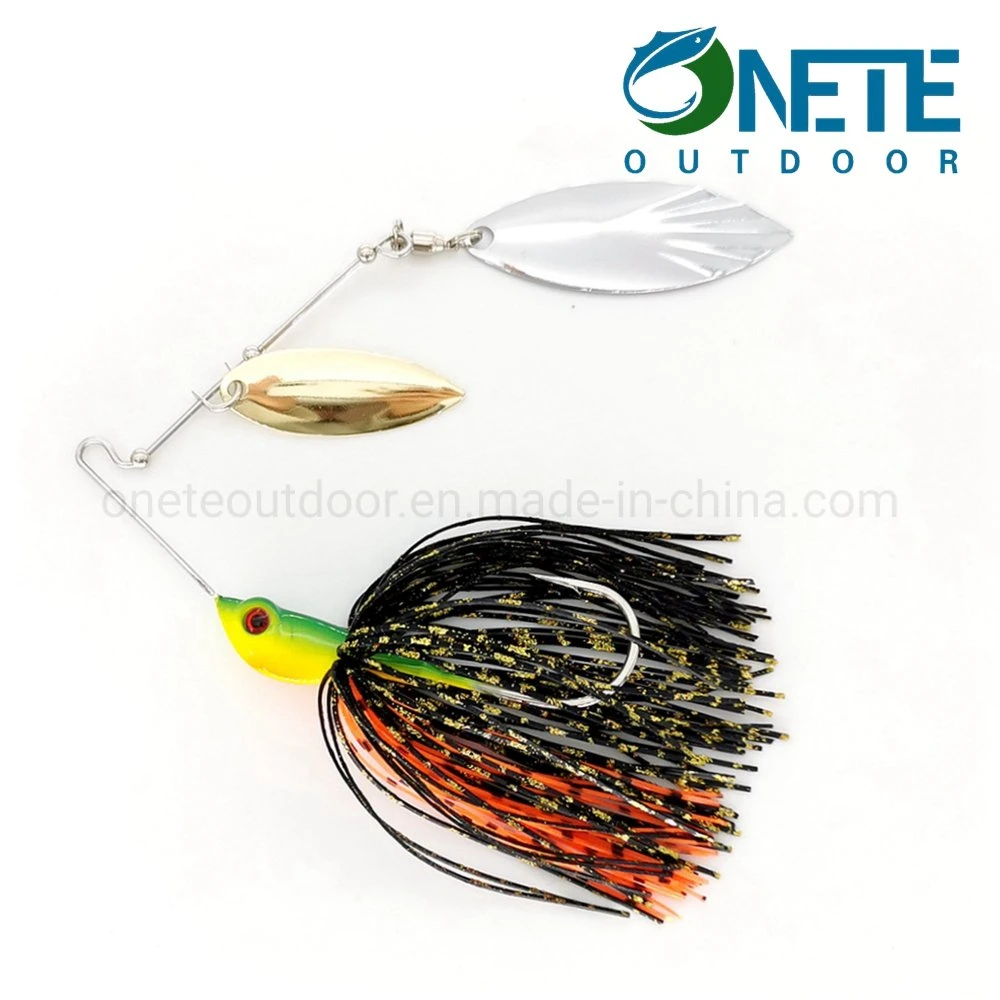 Stspb-006 18g High quality/High cost performance  Silicon Skirts Fishing Lure Spinner Bait