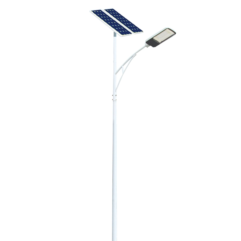 Pulverbeschichtung LED Street Light Pole mit Einzel-/Doppelarm Mit Fabrikpreis