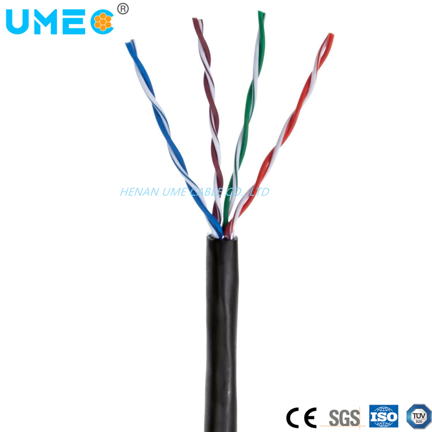 Wholesale/Supplier Price Durable Installation CAT6 UTP 4 Pairs Bc CCA Conductor 25AWG Network Cable for Indoor or Outdoor From China