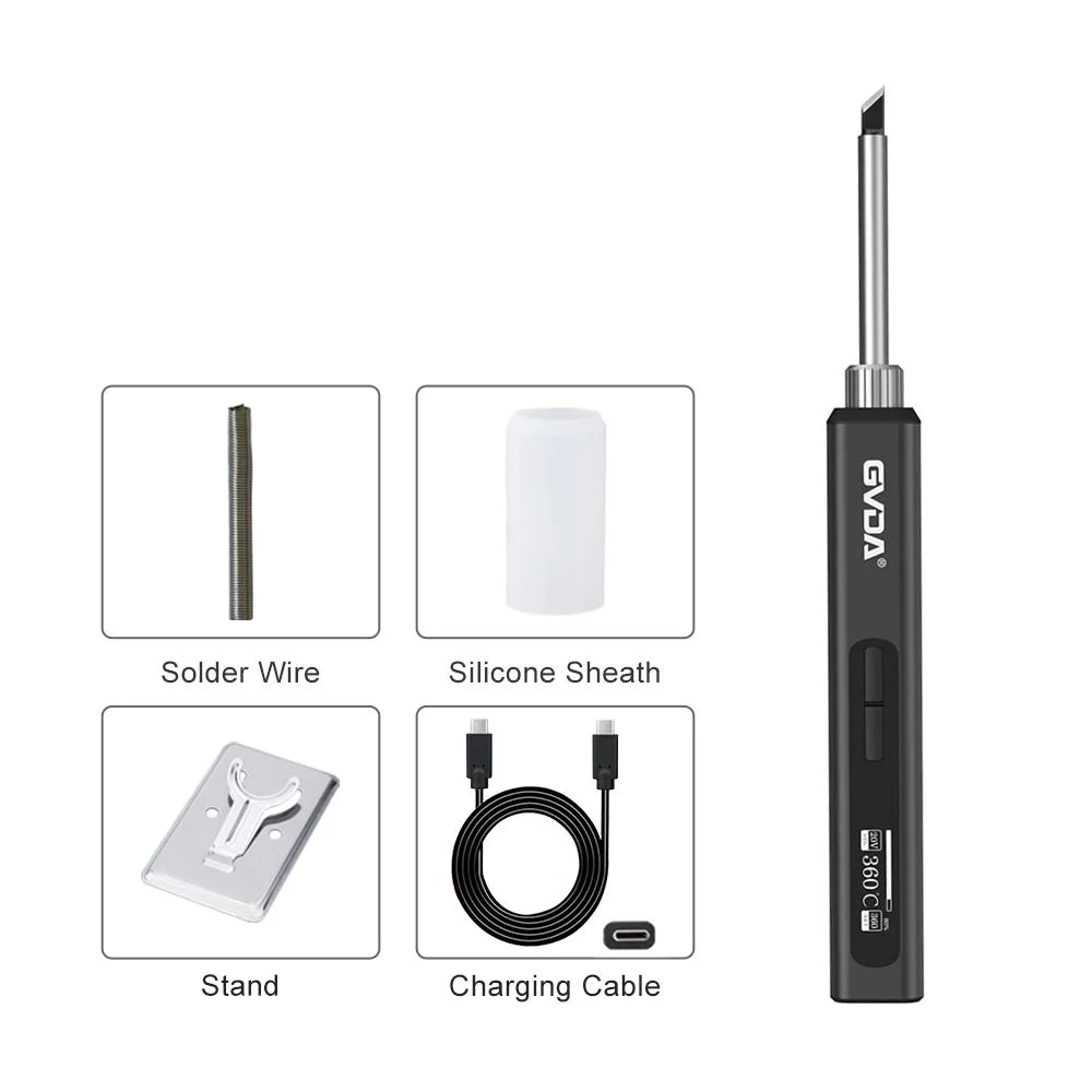 Gvda Smart Portable Electric Soldering Iron Kit 65W Repair Tool Welding Solder Rework Station Heat Pencil Solder Iron Tips