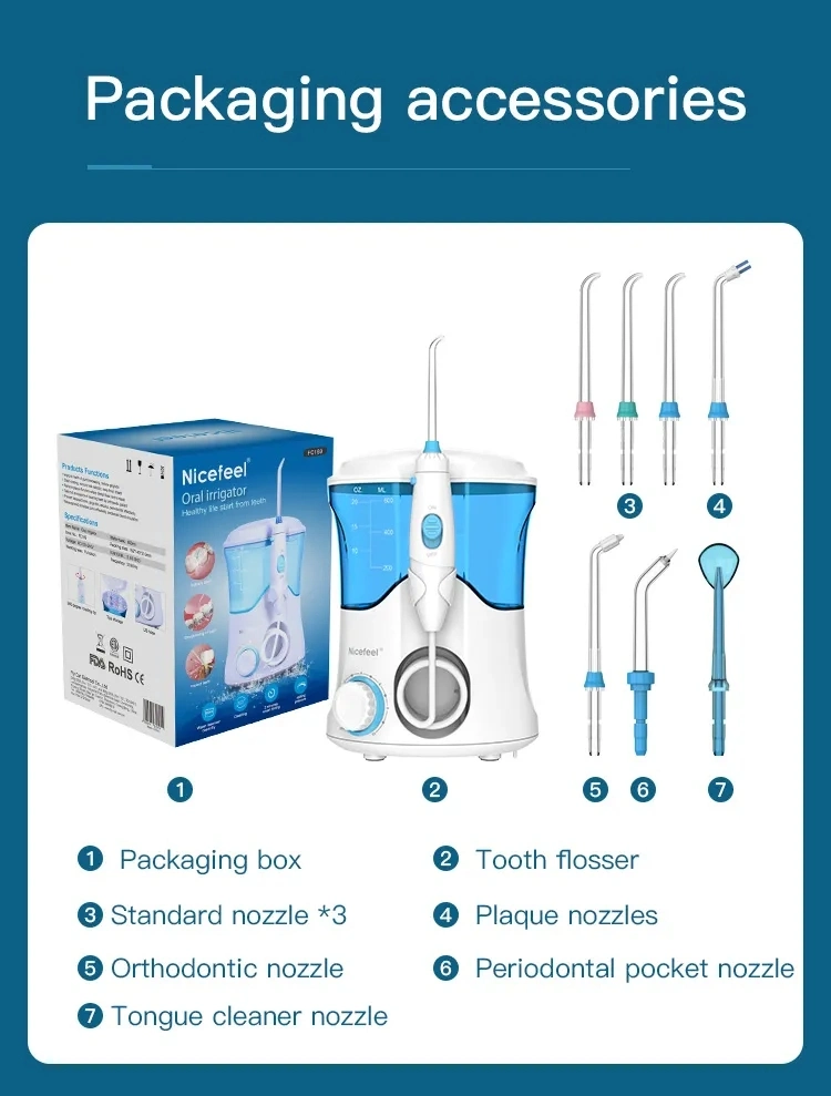 FC169 Irrigator المياه فلوسر الأسنان الأسنان الرعاية الأسنان الفم ل أسن يبيّض