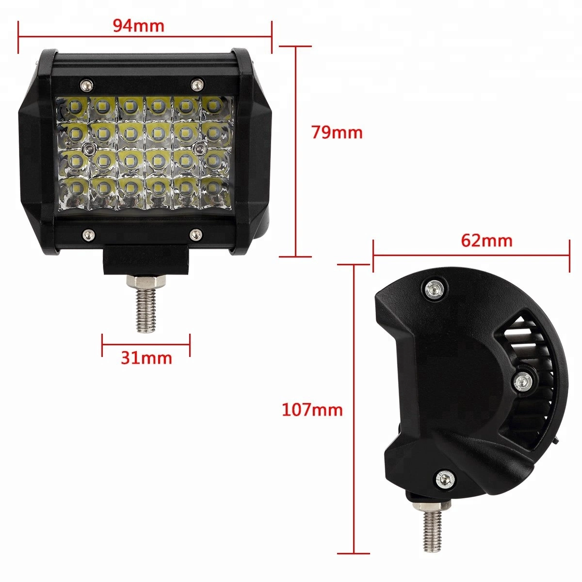 4inch 72W LED Work Light for Offroad 4X4 Truck SUV Jeep Driving Light