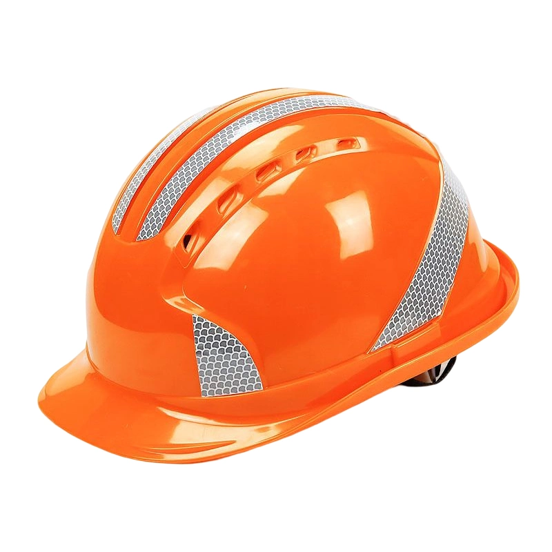 Protection Smart Crash Breathable Head Protection Work Construction Reflective Strip Hard Hat Safety Helmet