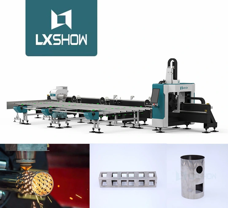 Large Format Full Auto Fiber Laser Metal Tube Pipe Cutting Machine