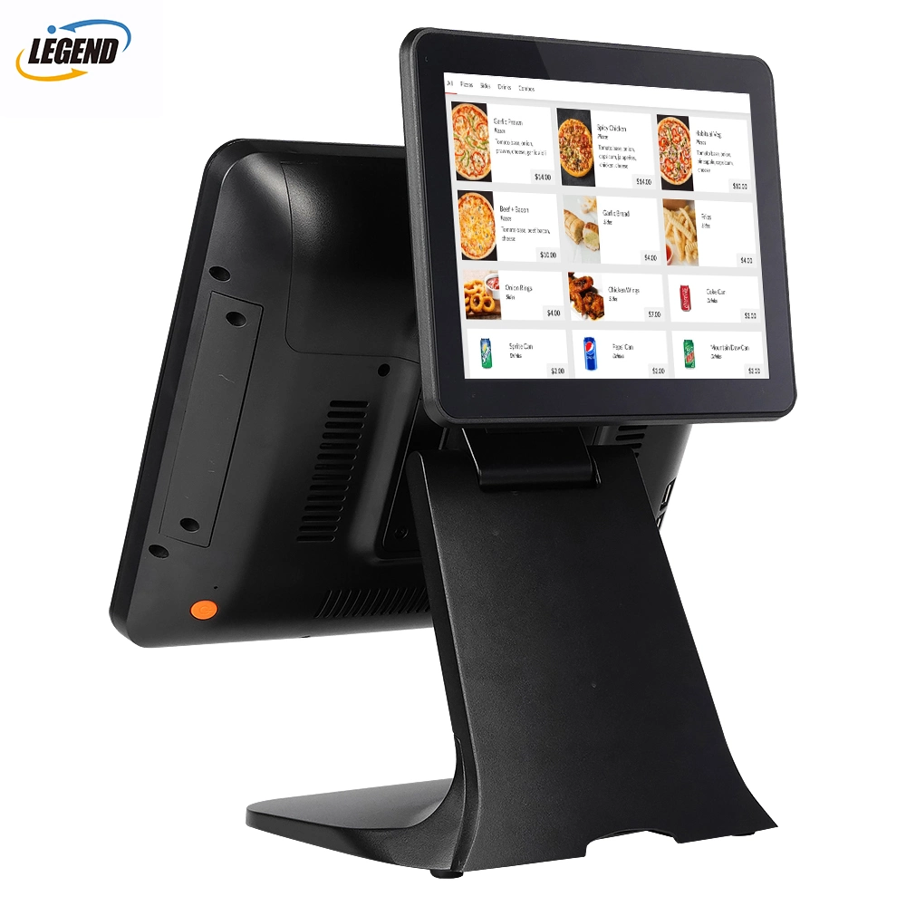 S800 CJ Légende Double écran tout en un seul terminal POS POS périphérique logiciel POS Caisse enregistreuse