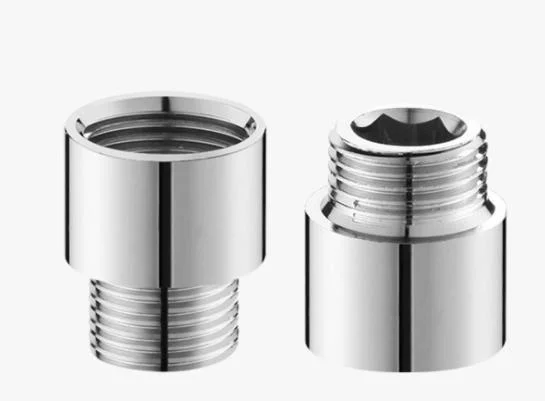 Male Female Chrome Plated Brass Stainless Steel Extension Nipple in Pipe Fitting
