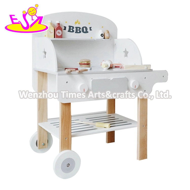 Customize Simultion Cooking Toy Wooden Play Grill Set for Kids W10c677