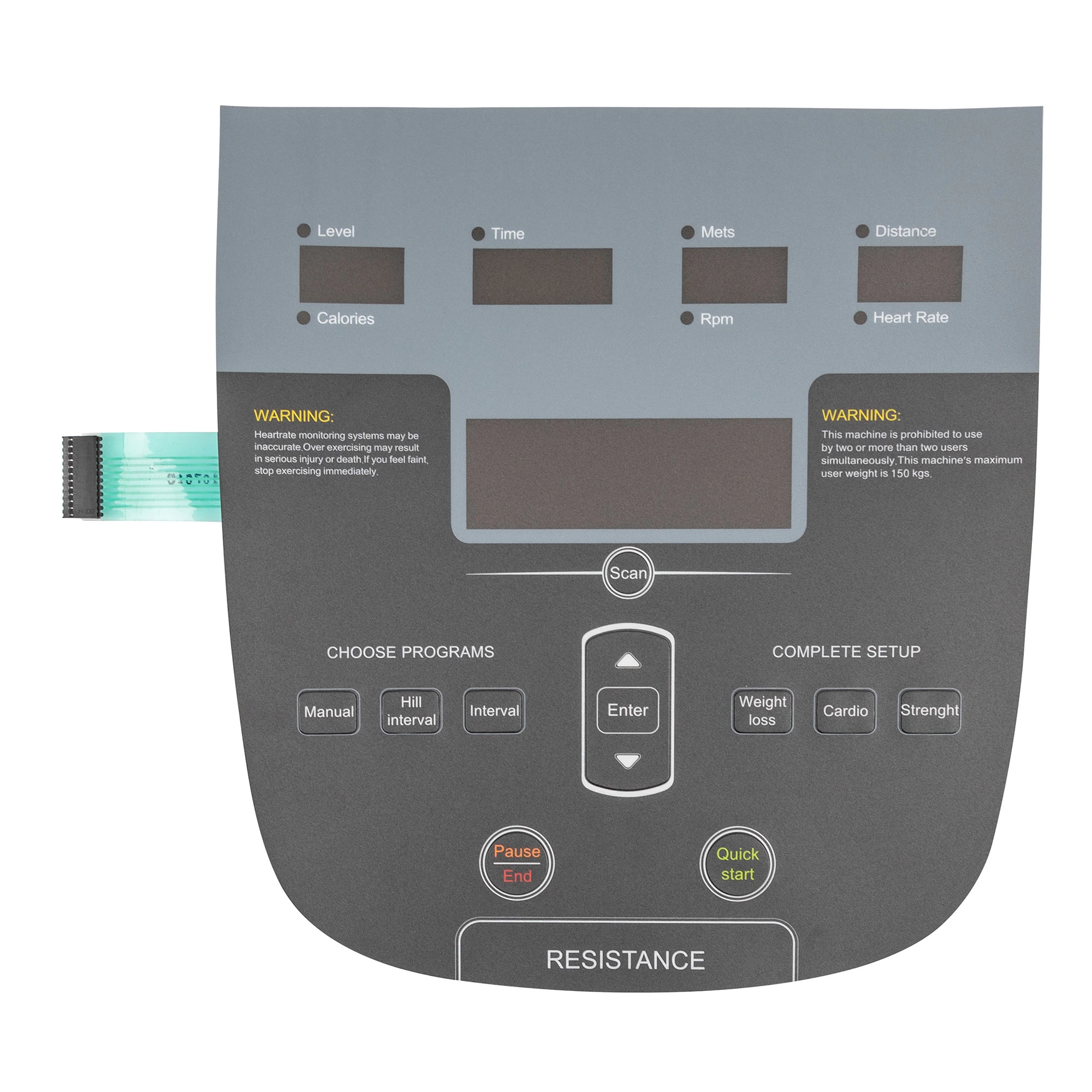 Custom Electronic Switch Folientastatur mit Grafik-Overlay