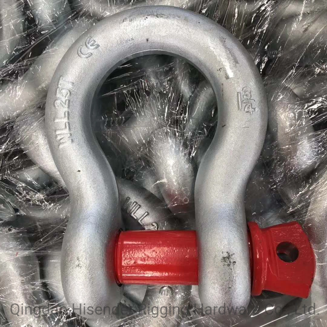 Rigging E. Galvanized G2150 D Type Forged Anchor Chain Shackle