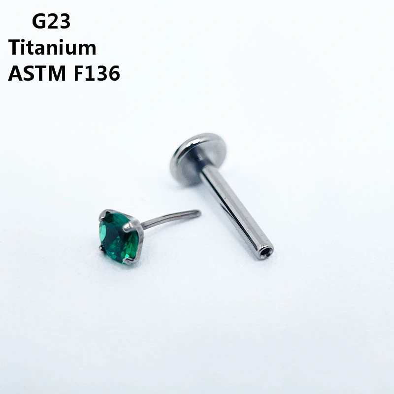 G23 Titanium Multicolor AAA Zircon Piercing Jewelry