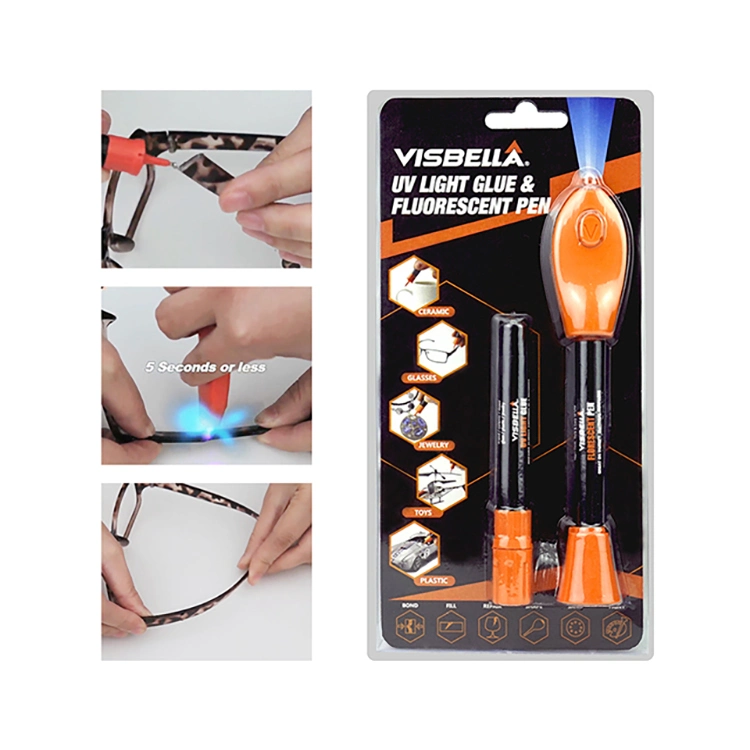 Fast Dry UV Light Curing Adhesive Super Glue for Glass Cured