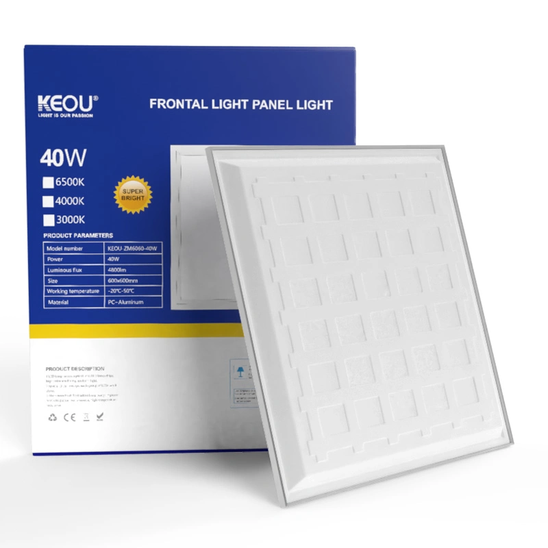 Commerce de gros 40watt lentille optique intégrée de la puce de lumière à LED à écran plat 600x600