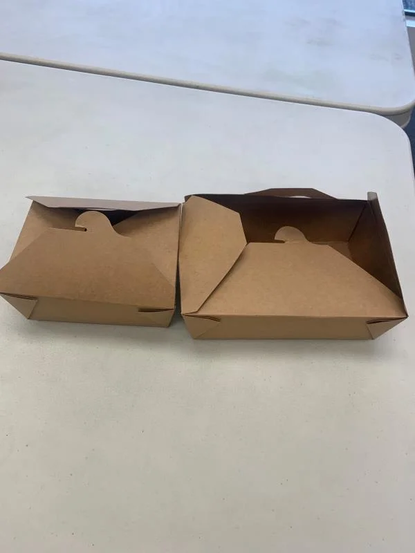 Brown Kraft Paper Box Soup Container ,Take Away Paer Box,Kraft Paper Box,Take-out Kraft Box,Rectangle Kraft Box,Kraft Cups,Paper Kraft Container,Food Paper Box,