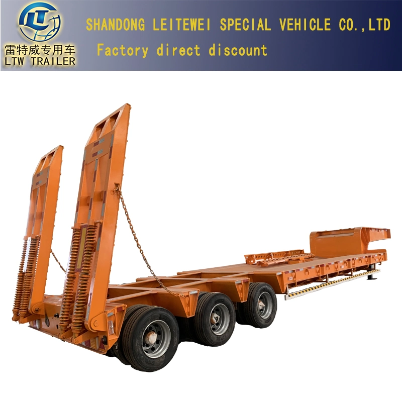 3 Axle 60 Ton Detachable Gooseneck Lowbed/Lowboy Truck/Semi Trailers for Sale