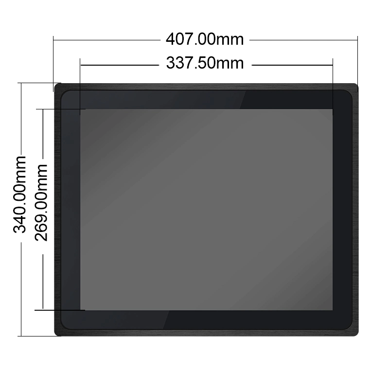 Preiswerter All-in-One-PC 17 Zoll Embedded Panel PC x86 Generation2 i7 kapazitiver Touchscreen-Monitor für die Industrie